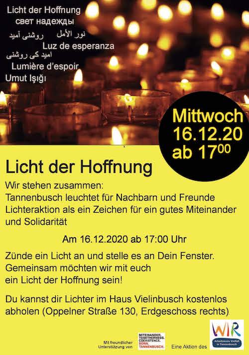 Plakat Lichteraktion AK Vielfalt 2020